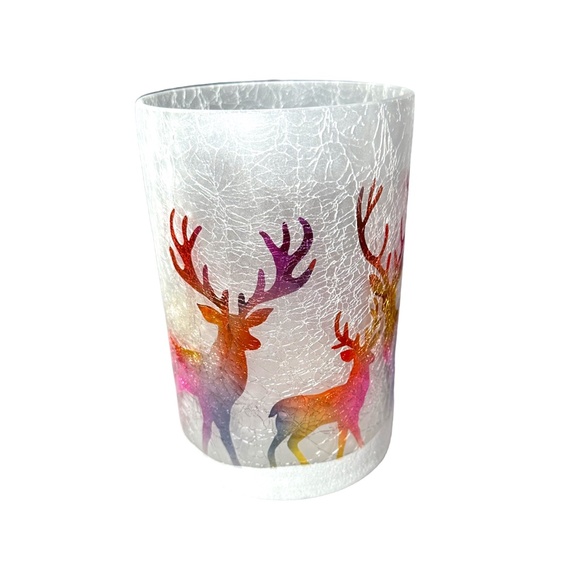 Yankee Candle 1676984 Rainbow Reindeer Large Jar Candle Holder - Picture 3 of 3